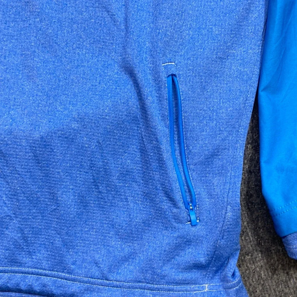 Adidas Golf Pullover Sz XL Mens Blue Athleisure Quarter Zip Performance Jacket